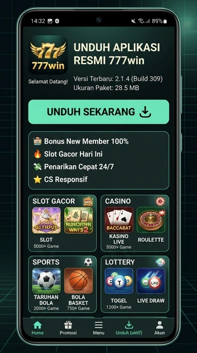 Unduh APK 777win untuk Pengguna Android di Indonesia