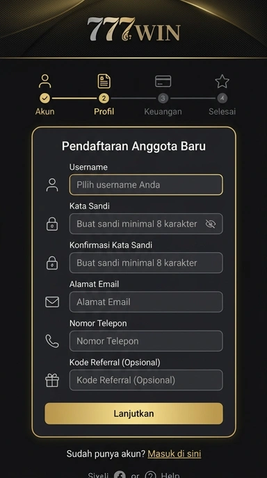 Cara Registrasi Akun Baru di 777win untuk Pengguna Android