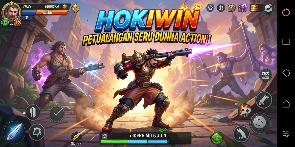 Antarmuka menarik HOKIWIN dengan aksi mendebarkan