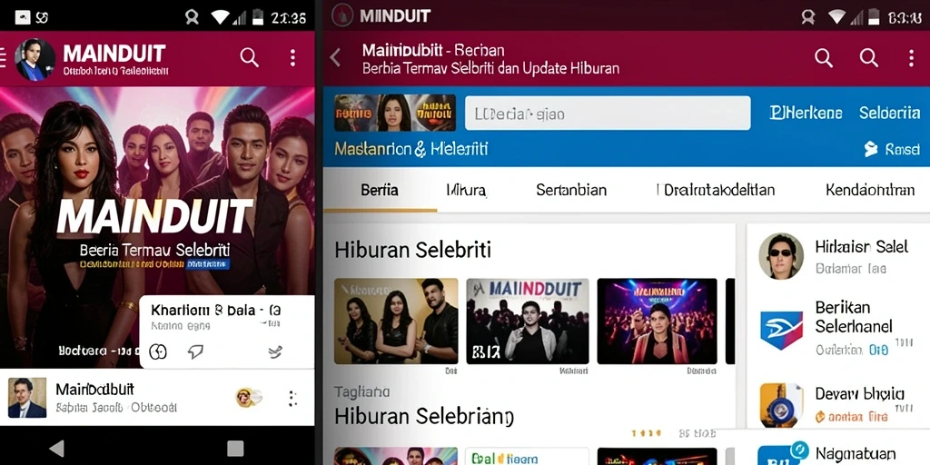Tampilan antarmuka <strong>MAINDUIT</strong> yang menarik dan informatif.