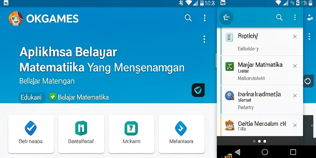 Tampilan antarmuka aplikasi OKGAMES yang interaktif dan menarik.