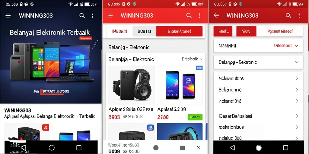 Tampilan antarmuka aplikasi WINNING303 yang menarik dan fungsional.